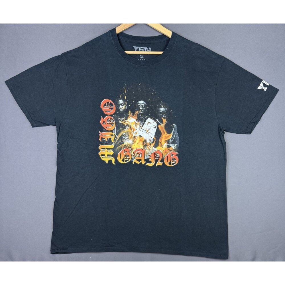 Migos Hip Hop YRN Young Rich N***** Rap Tee Flames Streetwear Hype Music Album